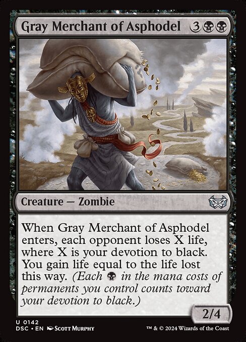 Gray Merchant of Asphodel — Duskmourn: House of Horror Commander #142 — Non Foil — reference image 1