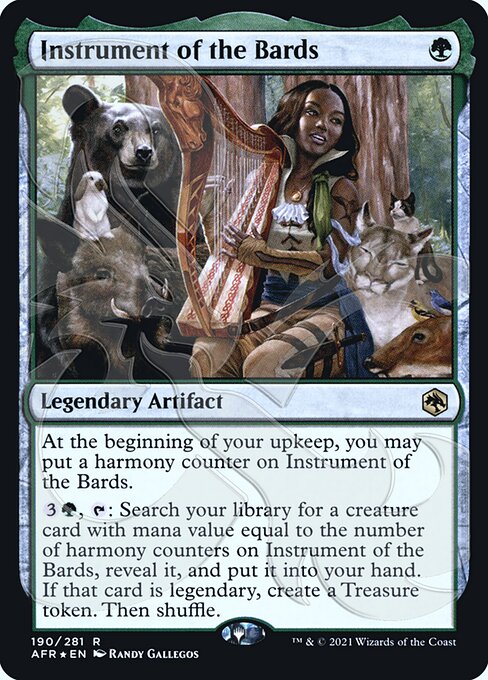 Instrument of the Bards — Adventures in the Forgotten Realms Promos #190a — Foil — reference image 1