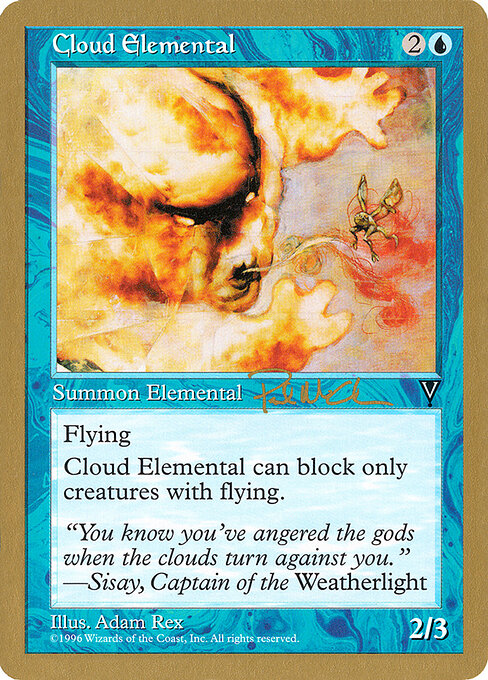 Cloud Elemental — World Championship Decks 1997 #pm29 — Non Foil — reference image 1