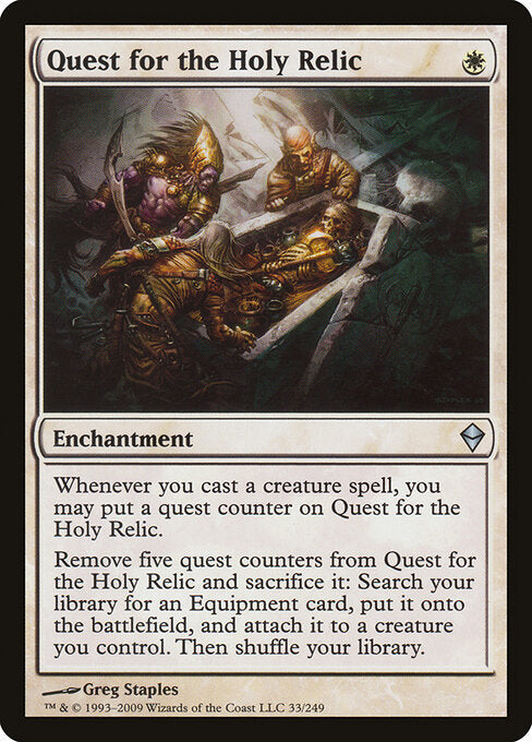 Quest for the Holy Relic — Zendikar #33 — Non Foil — reference image 1