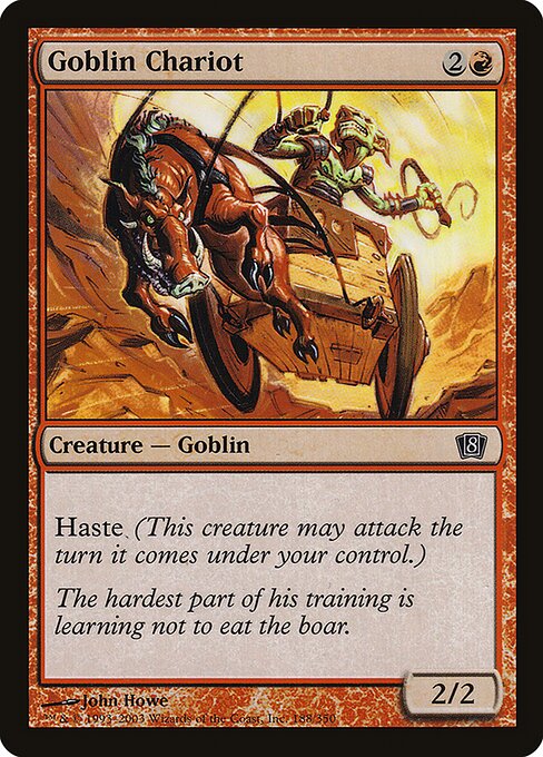 Goblin Chariot — Eighth Edition #188★ — Foil — reference image 1