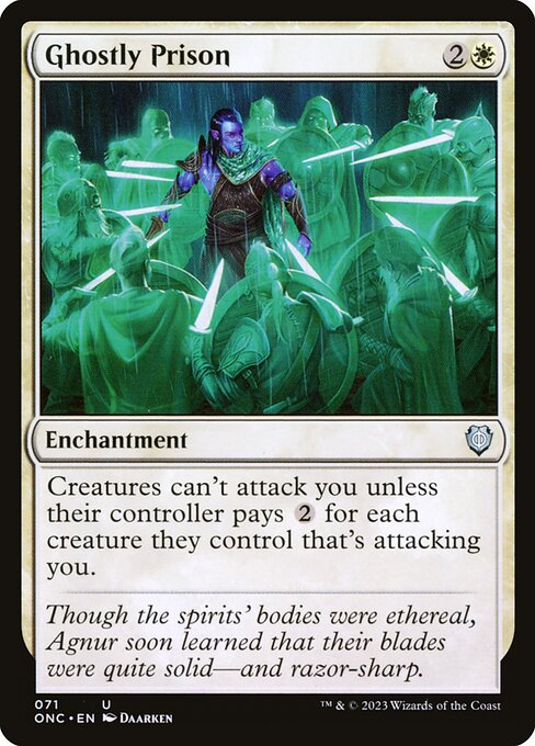 Ghostly Prison — Phyrexia: All Will Be One Commander #71 — Non Foil — reference image 1