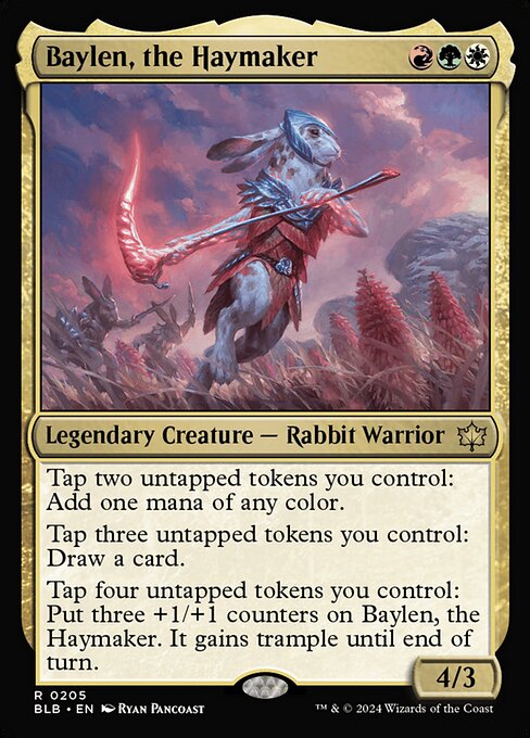 Baylen, the Haymaker — Bloomburrow #205 — Non Foil — reference image 1