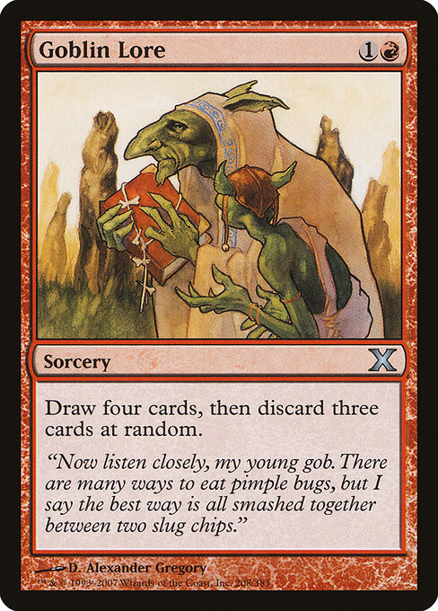 Goblin Lore — Tenth Edition #208 — Foil — reference image 1