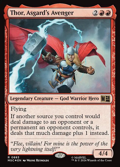Thor, Asgard's Avenger — Marvel Super Heroes Commander #883 — Foil — reference image 1