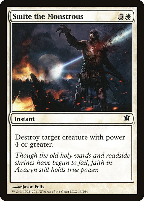 Smite the Monstrous — Innistrad #33 — Foil — reference image 1