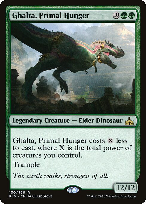 Ghalta, Primal Hunger — Rivals of Ixalan #130 — Non Foil — reference image 1