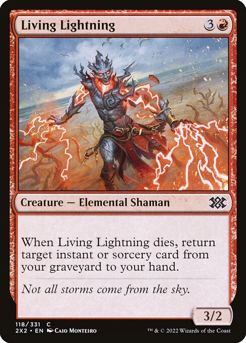 Living Lightning — Double Masters 2022 #118 — Non Foil — reference image 1