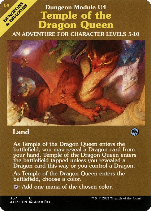 Temple of the Dragon Queen — Adventures in the Forgotten Realms #357 — Non Foil — reference image 1