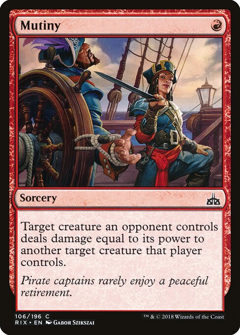 Mutiny — Rivals of Ixalan #106 — Foil — reference image 1