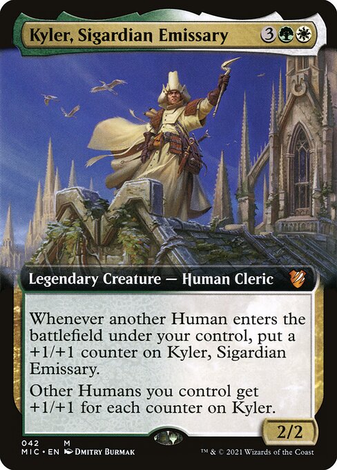 Kyler, Sigardian Emissary — Midnight Hunt Commander #42 — Non Foil — reference image 1