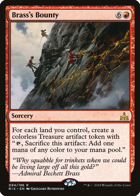 Brass's Bounty — Rivals of Ixalan Promos #94p — Foil — reference image 1