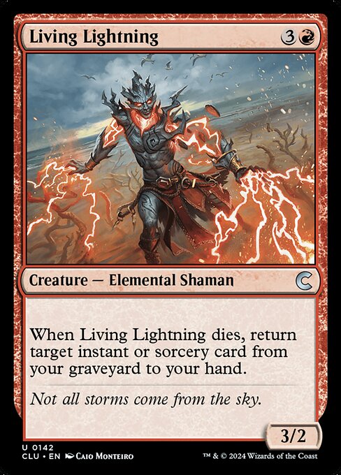 Living Lightning — Ravnica: Clue Edition #142 — Non Foil — reference image 1