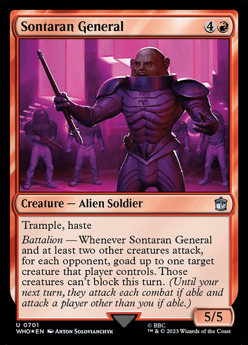 Sontaran General — Doctor Who #701 — Foil — reference image 1
