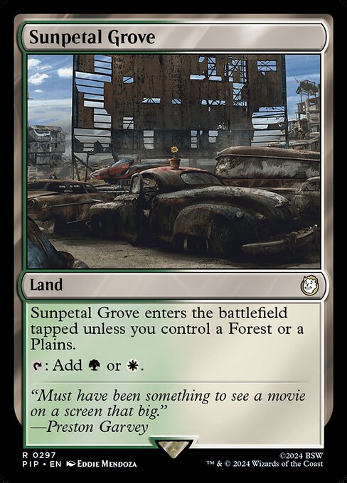 Sunpetal Grove — Fallout #297 — Non Foil — reference image 1
