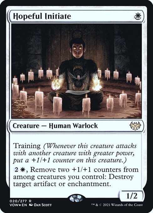 Hopeful Initiate — Innistrad: Crimson Vow Promos #20s — Foil — reference image 1