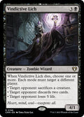 Vindictive Lich — Commander Masters #196 — Non Foil — reference image 1