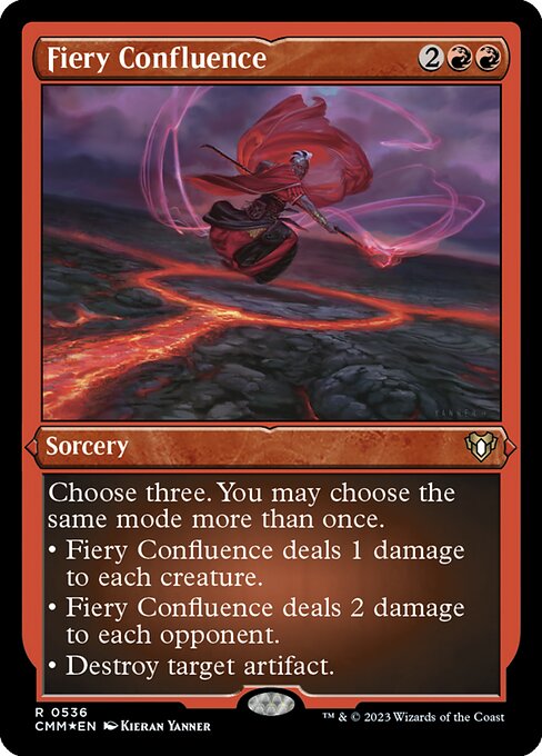 Fiery Confluence — Commander Masters #536 — Etched Foil — reference image 1