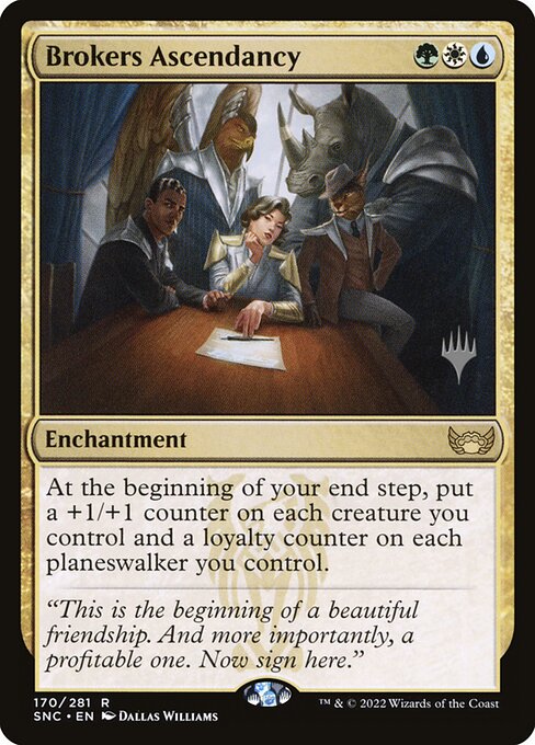 Brokers Ascendancy — Streets of New Capenna Promos #170p — Non Foil — reference image 1