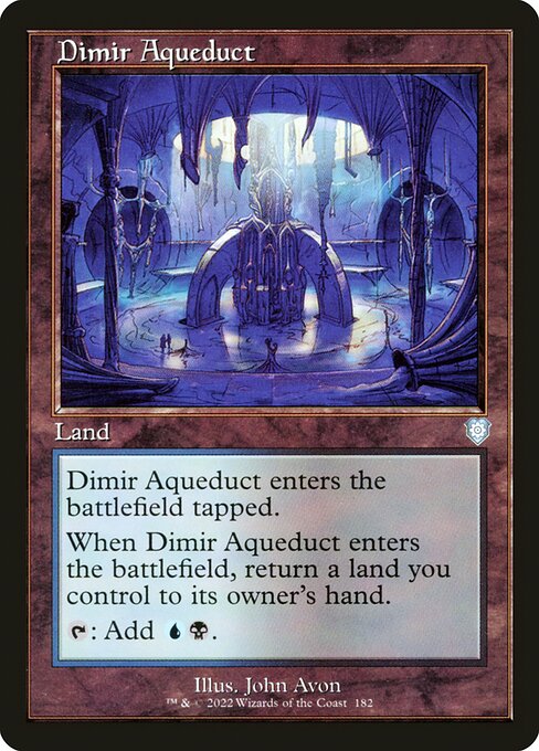 Dimir Aqueduct — The Brothers' War Commander #182 — Non Foil — reference image 1