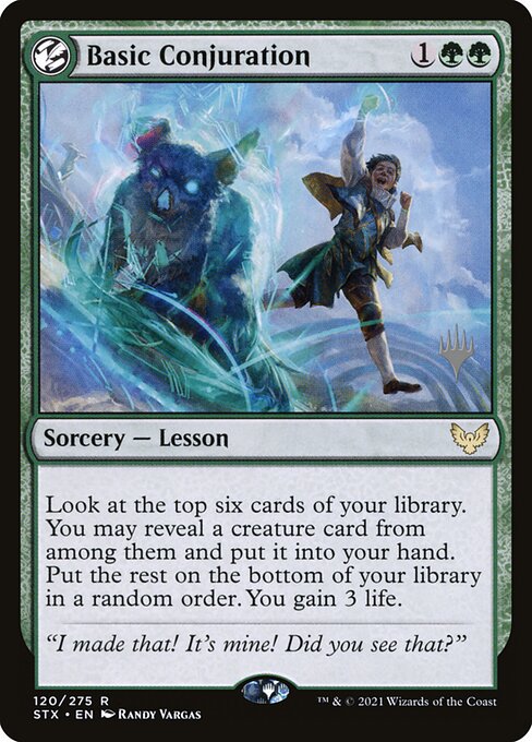 Basic Conjuration — Strixhaven: School of Mages Promos #120p — Non Foil — reference image 1