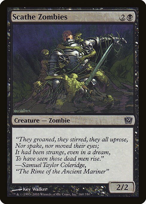 Scathe Zombies — Ninth Edition #160★ — Foil — reference image 1