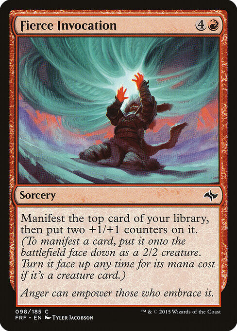 Fierce Invocation — Fate Reforged #98 — Non Foil — reference image 1