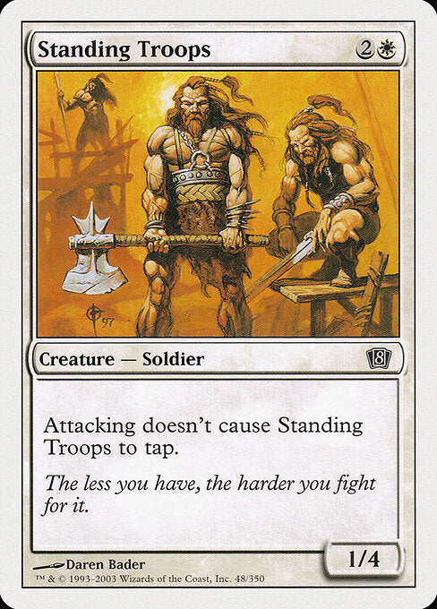 Standing Troops — Eighth Edition #48 — Non Foil — reference image 1