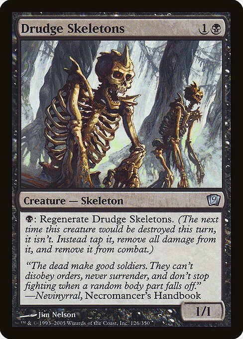 Drudge Skeletons — Ninth Edition #126★ — Foil — reference image 1