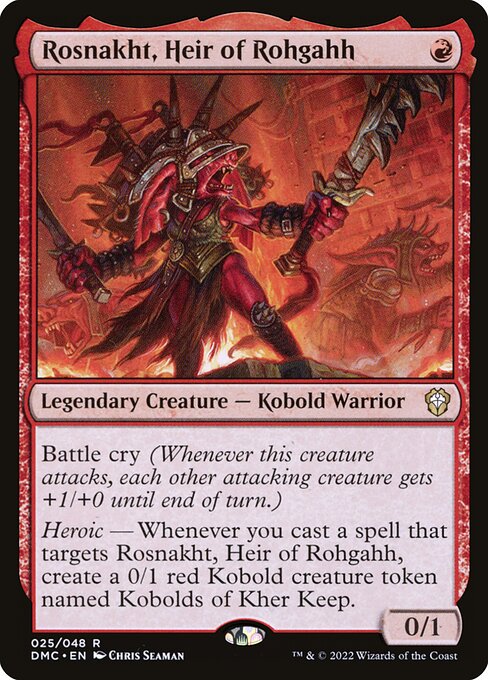 Rosnakht, Heir of Rohgahh — Dominaria United Commander #25 — Foil — reference image 1