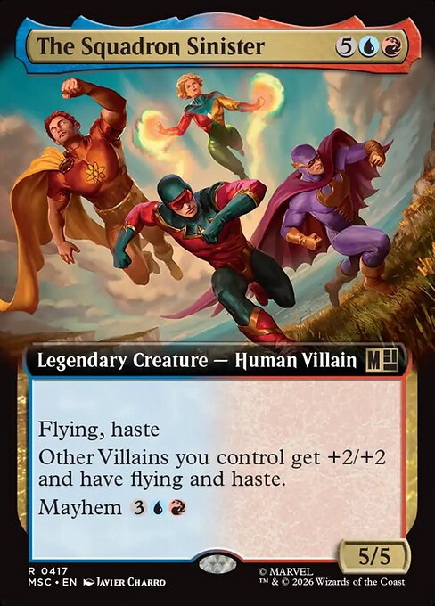 The Squadron Sinister — Marvel Super Heroes Commander #417 — Non Foil — reference image 1
