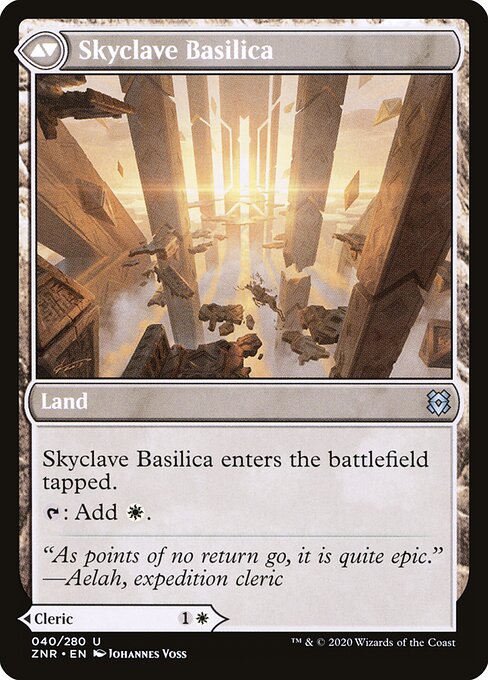 Skyclave Cleric // Skyclave Basilica — Zendikar Rising #40 — Foil — reference image 2