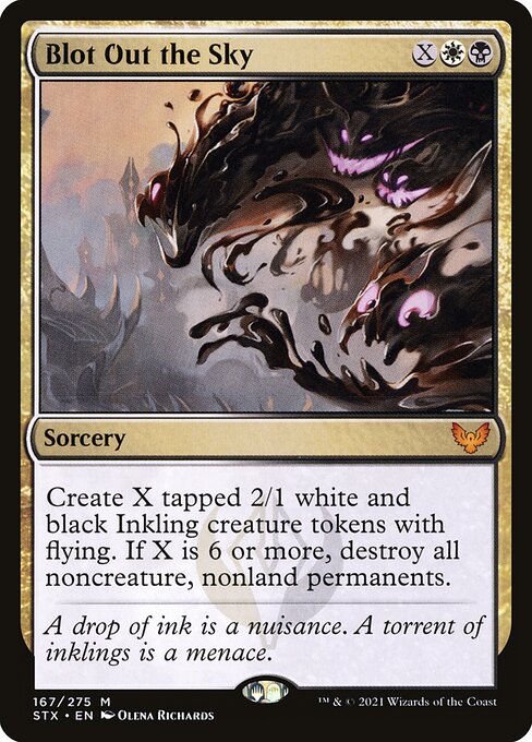 Blot Out the Sky — Strixhaven: School of Mages #167 — Foil — reference image 1