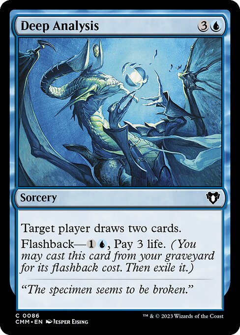 Deep Analysis — Commander Masters #86 — Foil — reference image 1