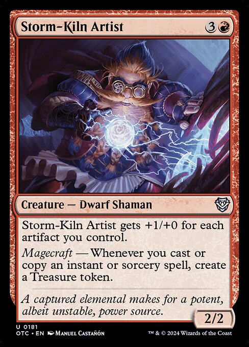 Storm-Kiln Artist — Outlaws of Thunder Junction Commander #181 — Non Foil — reference image 1