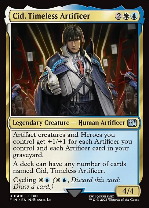 Cid, Timeless Artificer — Final Fantasy #418 — Non Foil — reference image 1