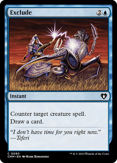 Exclude — Commander Masters #90 — Foil — reference image 1
