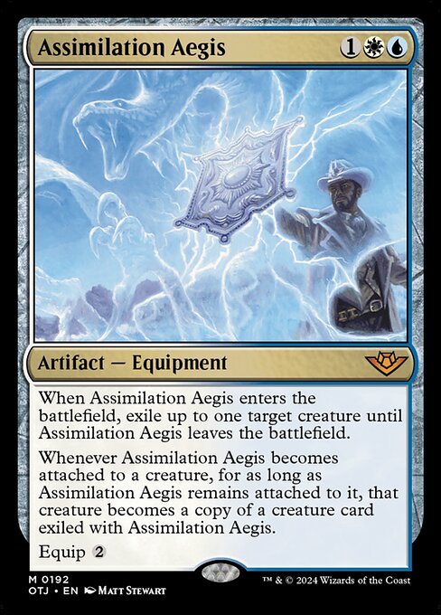 Assimilation Aegis — Outlaws of Thunder Junction #192 — Foil — reference image 1