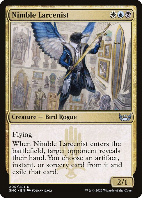 Nimble Larcenist — Streets of New Capenna #205 — Non Foil — reference image 1