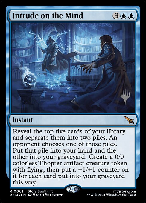 Intrude on the Mind — Murders at Karlov Manor Promos #61p — Non Foil — reference image 1