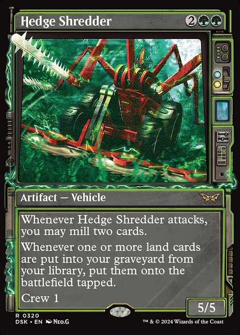 Hedge Shredder — Duskmourn: House of Horror #320 — Foil — reference image 1