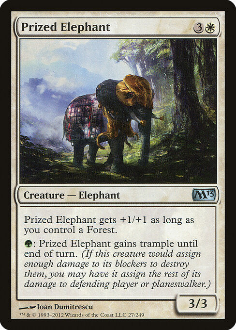 Prized Elephant — Magic 2013 #27 — Foil — reference image 1