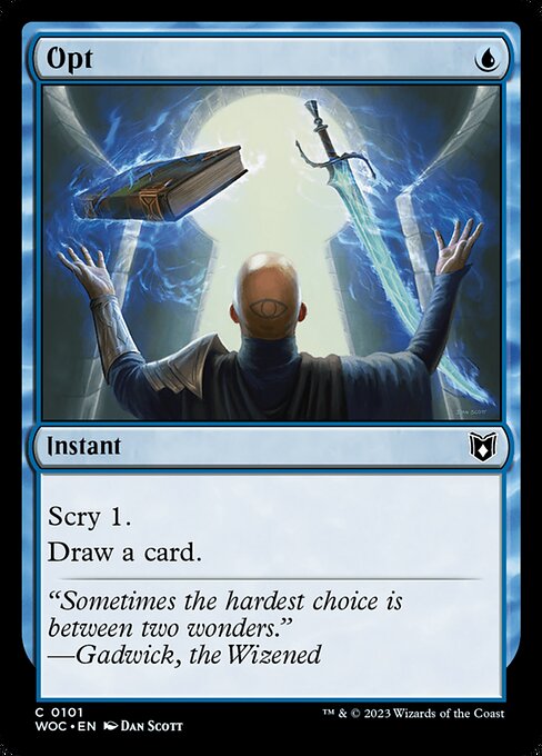 Opt — Wilds of Eldraine Commander #101 — Non Foil — reference image 1