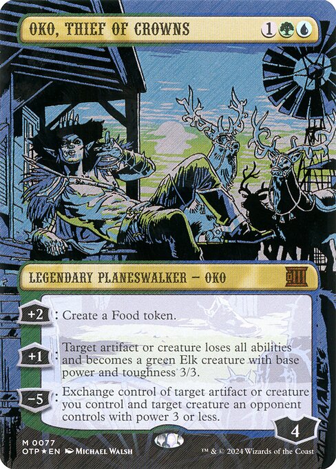 Oko, Thief of Crowns — Breaking News #77 — Foil — reference image 1