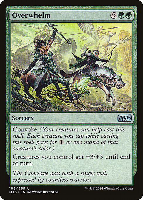 Overwhelm — Magic 2015 #189 — Foil — reference image 1
