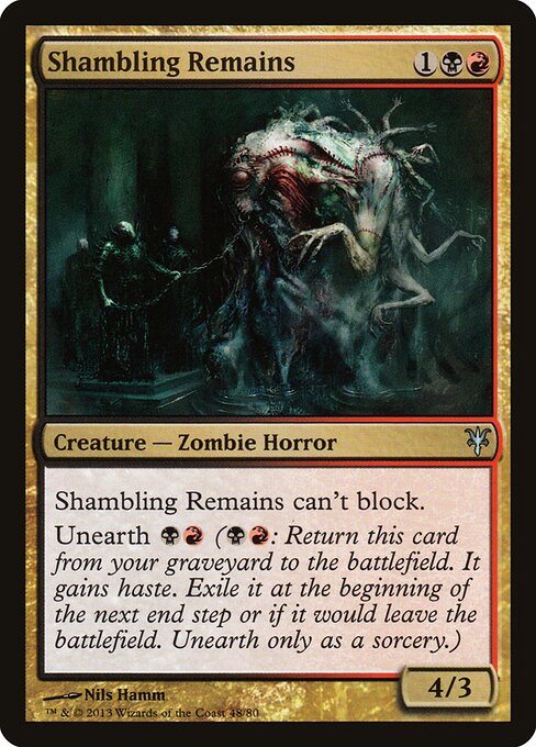 Shambling Remains — Duel Decks: Sorin vs. Tibalt #48 — Non Foil — reference image 1