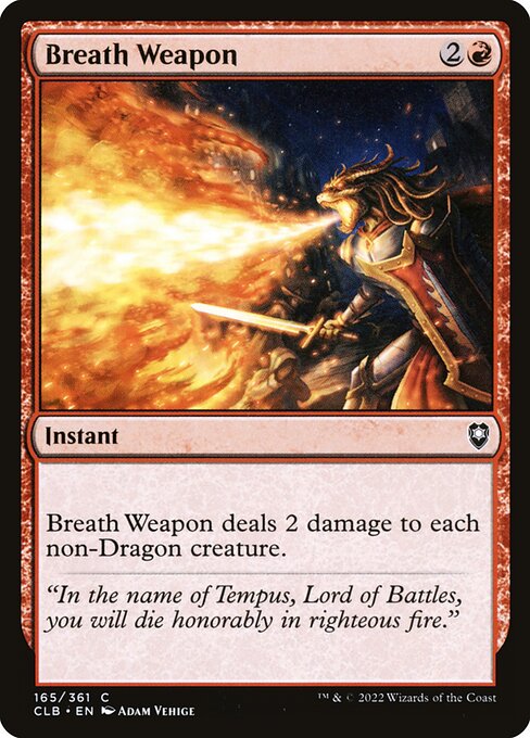 Breath Weapon — Commander Legends: Battle for Baldur's Gate #165 — Non Foil — reference image 1