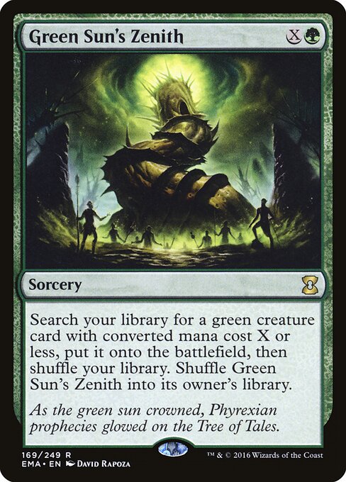 Green Sun's Zenith — Eternal Masters #169 — Foil — reference image 1