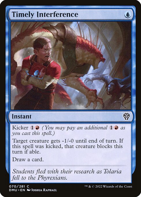 Timely Interference — Dominaria United #70 — Non Foil — reference image 1