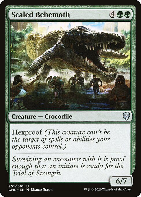 Scaled Behemoth — Commander Legends #251 — Foil — reference image 1